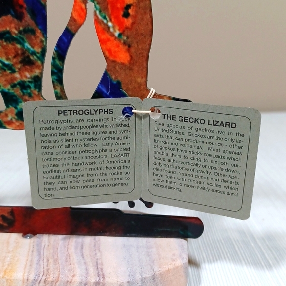 NWT Sandstone & Enamelware Gecko Decor - Picture 5 of 5